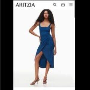 NWT Wilfred, Saturn Midi light blue dress, size XL